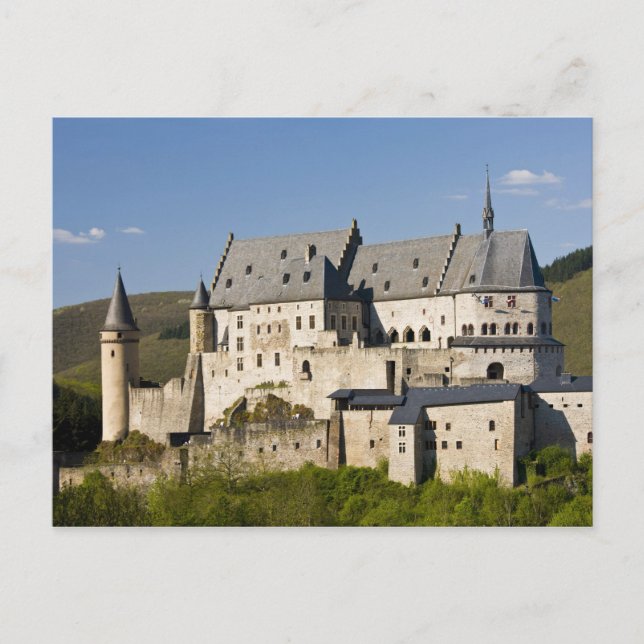 Luxembourg, Vianden. Vianden Chateau (b. 15th Postcard (Front)