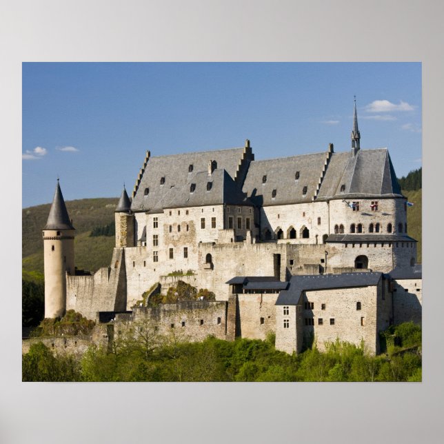 Luxembourg, Vianden. Vianden Chateau (b. 15th Poster (Front)