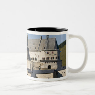 Luxembourg, Vianden. Vianden Chateau (b. 15th Two-Tone Coffee Mug