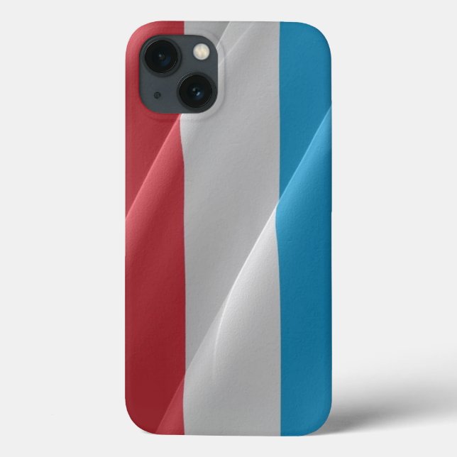 Luxembourg waving flag - Case-Mate iPhone case (Back)