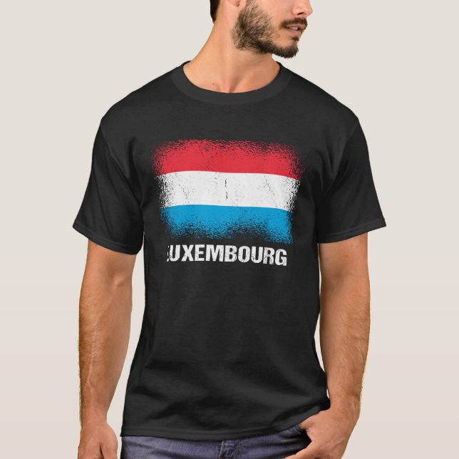 Luxembourger Flag Luxembourg T-Shirt (Front)