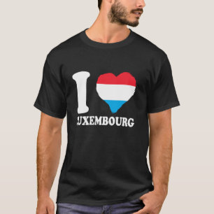 Luxembourgish Flag Luxembourgish Pride I Love Luxe T-Shirt