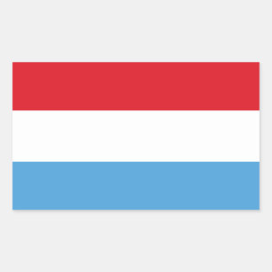 Luxemburg Flag Rectangular Sticker