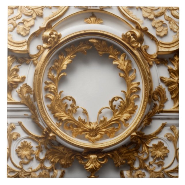 Luxery Baroque Ceramic Tile (Front)