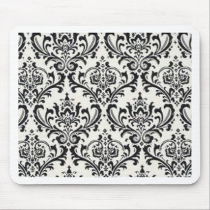 LUXERY BLACK AND WHITE 2 MOUSE MAT