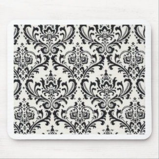 LUXERY BLACK AND WHITE 2 MOUSE MAT