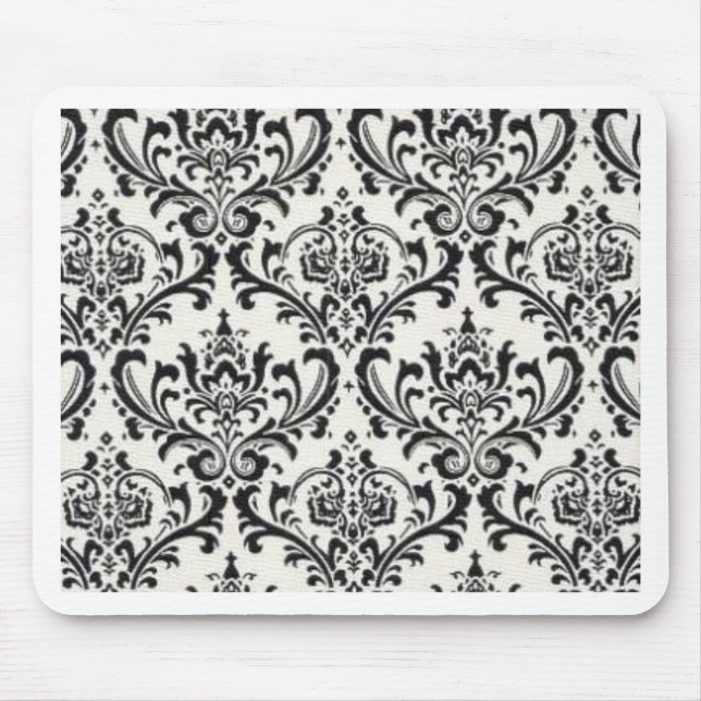 LUXERY BLACK AND WHITE 2 MOUSE MAT (Front)
