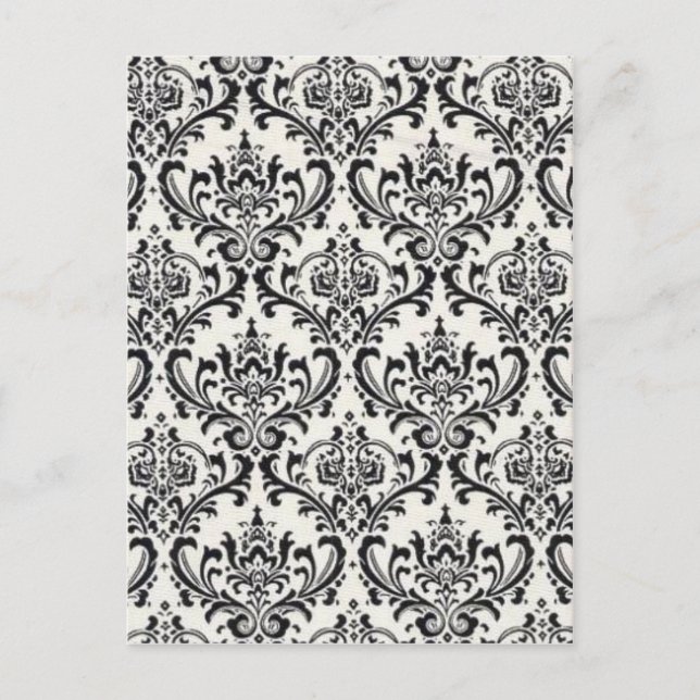 LUXERY BLACK AND WHITE 2 POSTCARD (Front)