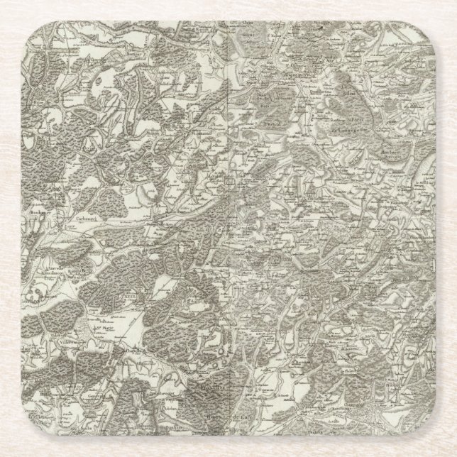 Luxeuil Square Paper Coaster (Front)