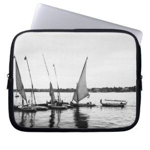 Luxor Egypt, Feluccas on the Nile 2 Laptop Sleeve