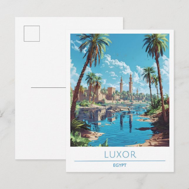 Luxor Egypt Vintage Travel  Postcard (Front/Back)