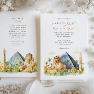 Luxor Las Vegas Wedding Invitation