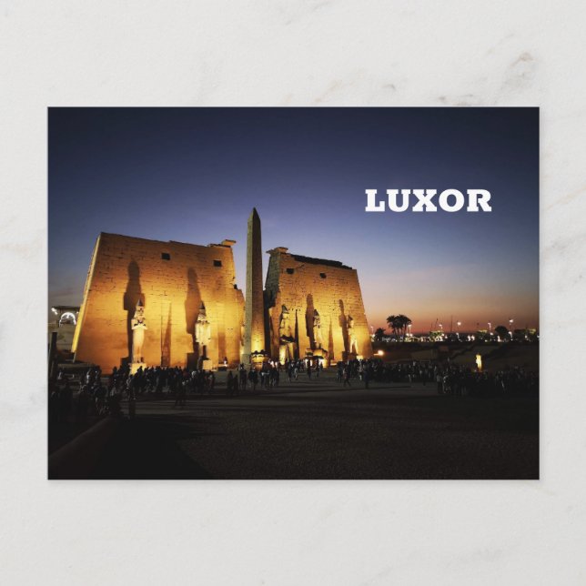 Luxor Temple in Egypt Postcard (Front)
