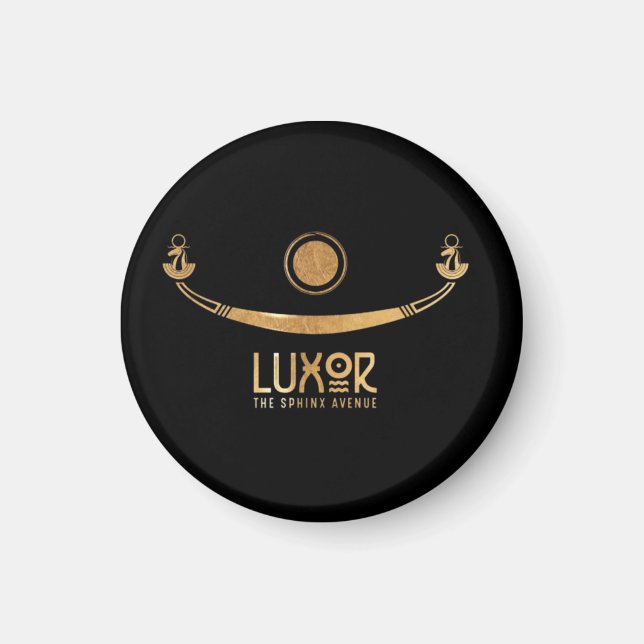 Luxor the Sphinx Avenue Khufus ship Karnak Egypt  Magnet (Front)