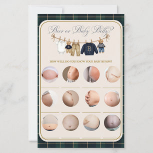 Luxsary Teddy Bear Plaid Baby Shower Fun Game