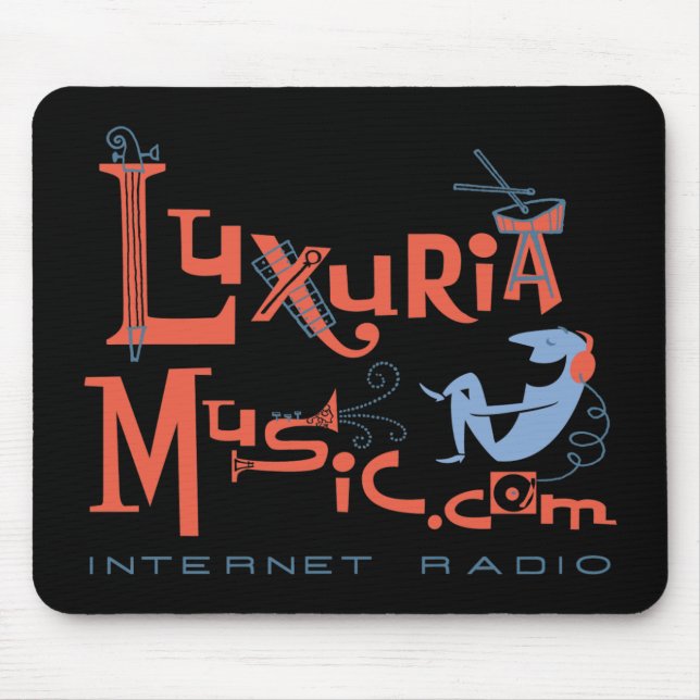 LuxuriaMusic Mousepad - Black (Front)