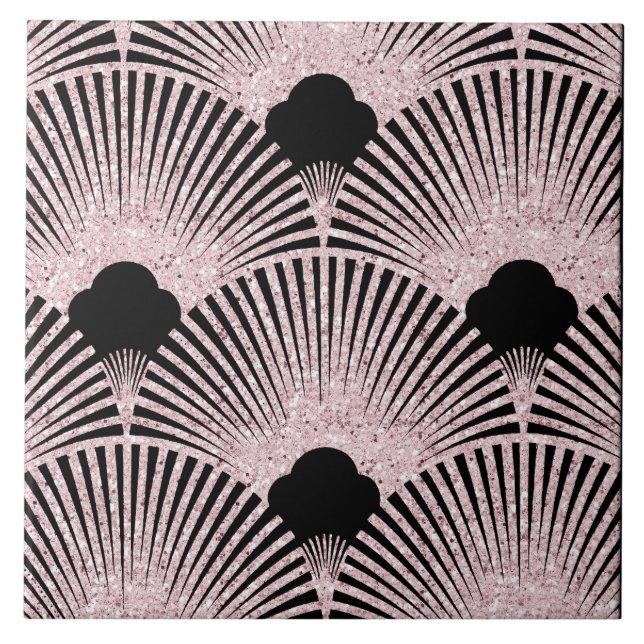 Luxurious Art Deco Fan Tile (Front)