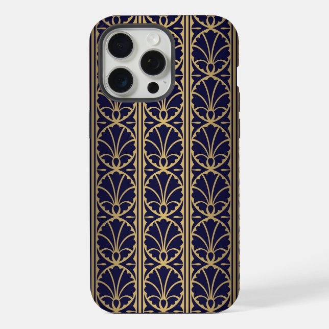 Luxurious Art Deco-Inspired Textile Design. iPhone Case (Back)