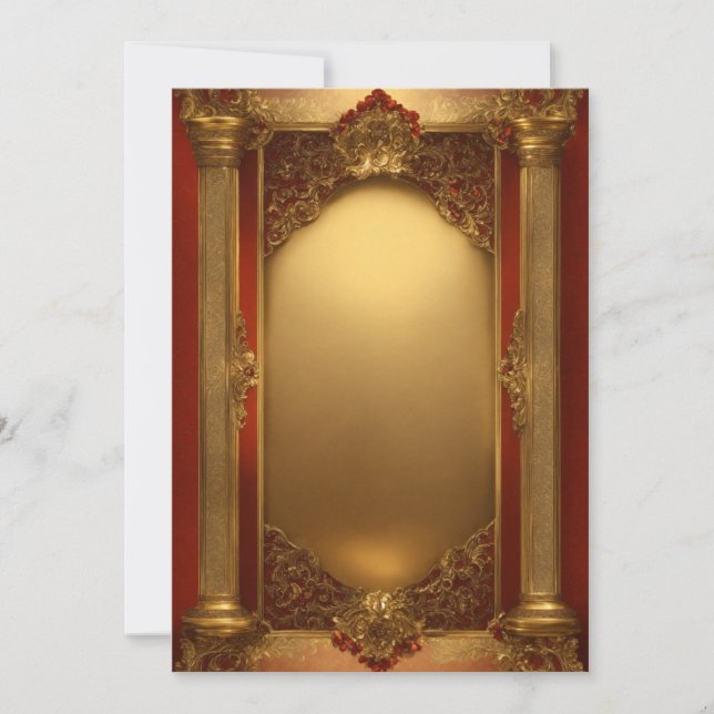 Luxurious Background Holiday Card (Front)