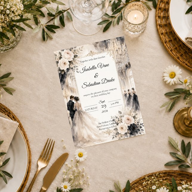Luxurious Ballroom Romance Wedding  Invitation (Creator Uploaded)