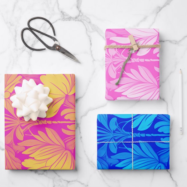 Luxurious & beautiful special holiday  wrapping paper sheet (Front)