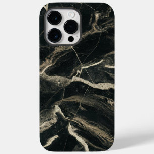 Luxurious Black Marble Cool Case-Mate iPhone 14 Pro Max Case