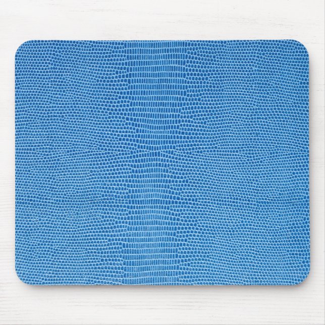 Luxurious blue leather mouse mat (Front)