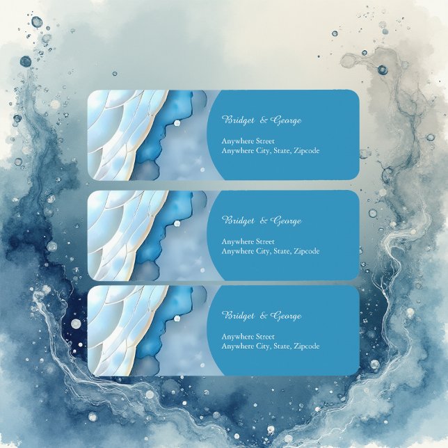 Luxurious Blue Watercolor Abstract Pearlescent (Creator Uploaded)
