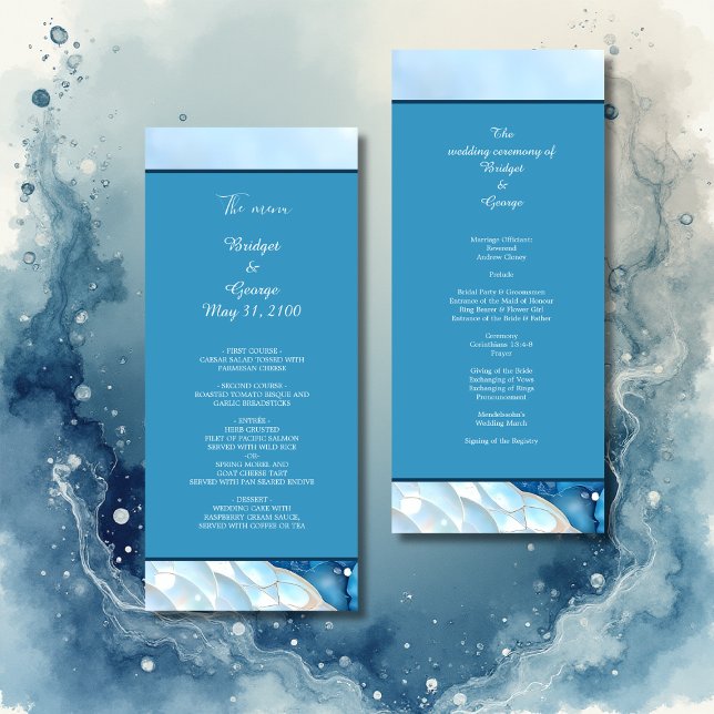 Luxurious Blue Watercolor Abstract Pearlescent Programme (Creator Uploaded)