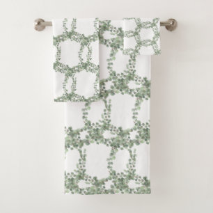 LUXURIOUS BOTANICAL SAGE GREEN HAMPTON TOWEL SET