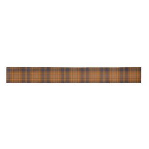 Luxurious Brown Plaid Christmas Satin Ribbon