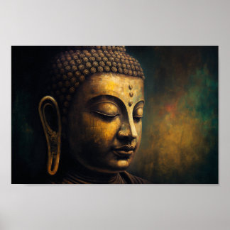 Luxurious Buddha Portrait Poster