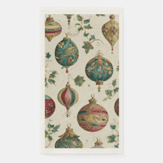 Luxurious Christmas Opulent Ornaments Napkin
