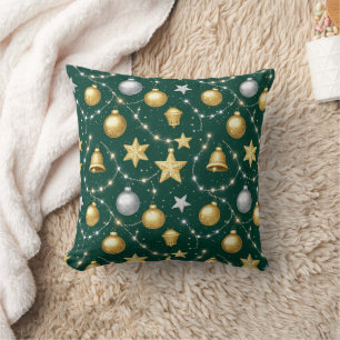 Luxurious Christmas Ornaments Cushion