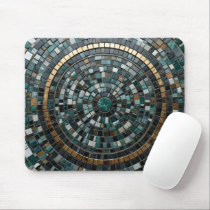 Luxurious Circular Mosaic Wall Macro Mouse Mat