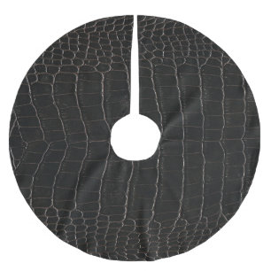 Luxurious crocodile leather: textile texture. brushed polyester tree skirt