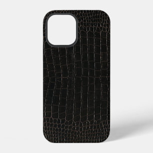 Luxurious crocodile leather: textile texture. iPhone 12 case