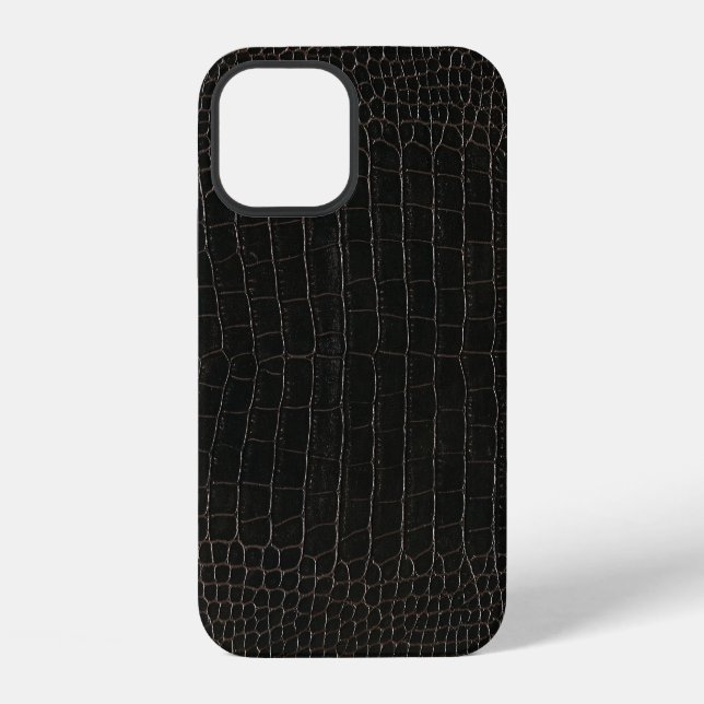 Luxurious crocodile leather: textile texture. iPhone case (Back)