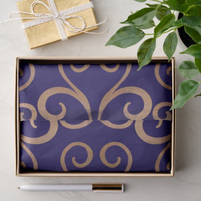 Luxurious Damask Pattern Tissue Paper (Gift)