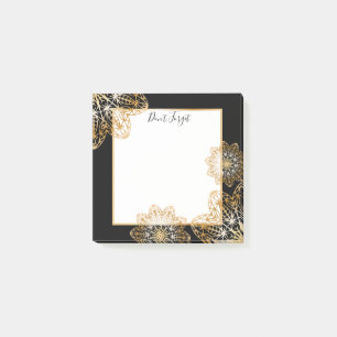 Luxurious Elegant Metallic Faux Gold Mandalas Post-it Notes