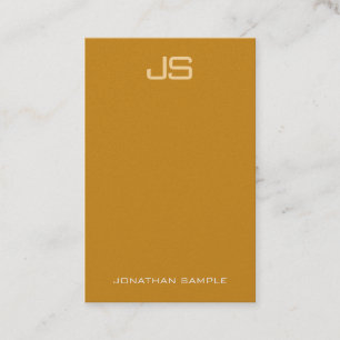 Luxurious Elegant Monogram Premium Pearl Finish Business Card