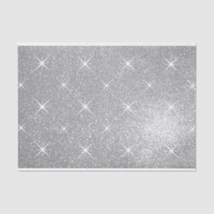 Luxurious faux silver glitter print Christmas gift Tissue Paper