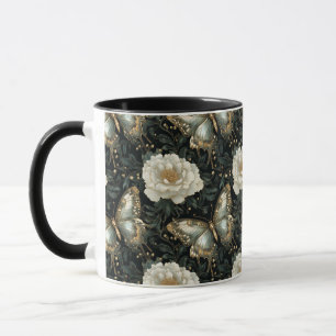 Luxurious Floral & Butterfly Seamless Pattern Mug