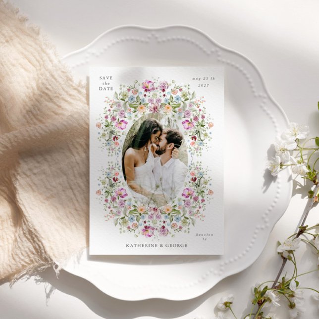 Luxurious Garden Floral Save the Date (Creator Uploaded)