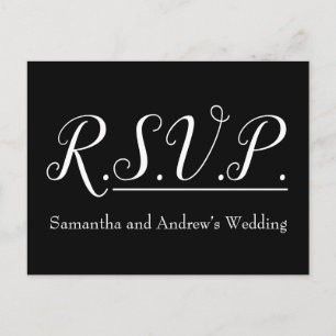 Luxurious, Glamourous "R.S.V.P." Postcard