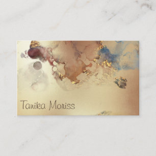 Luxurious Gold Abstract Business Card