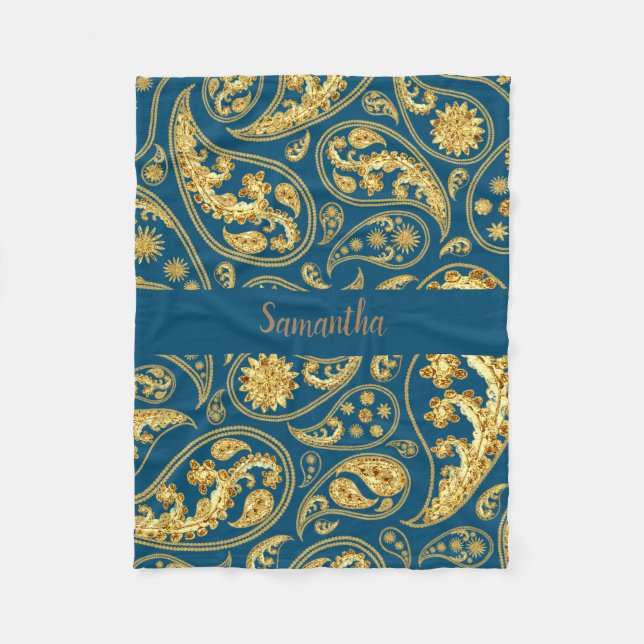 Luxurious Gold Fleece Blanket (Front)
