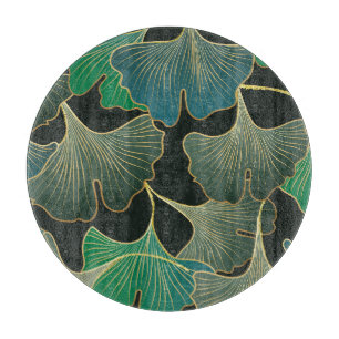 Luxurious gold Ginkgo, vintage art. Cutting Board