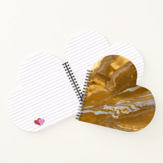 Luxurious Gold Marble Notebook