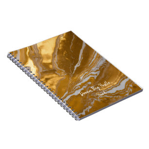 Luxurious Gold Marble Notebook